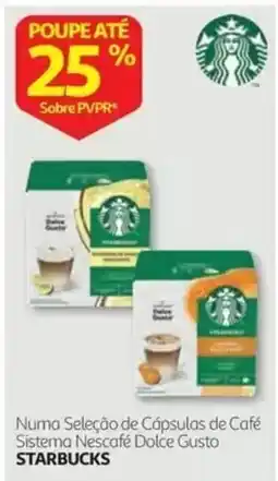 Auchan Cápsulas de Café Sistema Nescafé Dolce Gusto Starbucks promoção