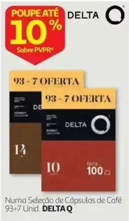Auchan Numa Seleção de Cápsulas de Café 93+7 Unid. Delta Q promoção