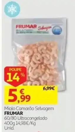 Auchan miolo camarão selvagem frumar promoção
