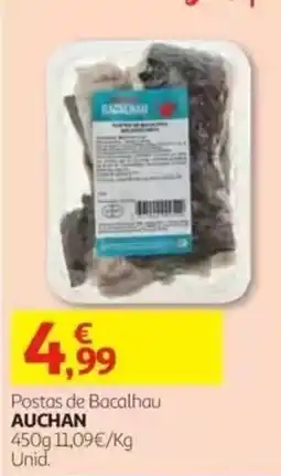 Auchan Postas de Bacalhau Auchan promoção