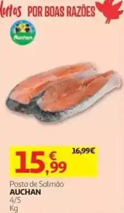 Auchan Posta de Salmão Auchan promoção