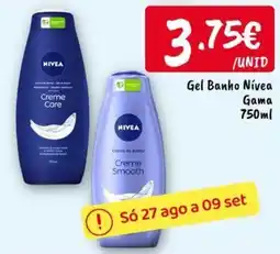 Ponto Fresco Gel Banho Nívea promoção