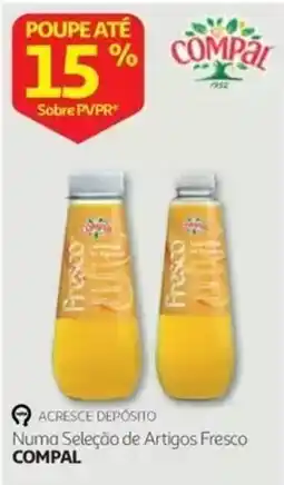 Auchan Numa Seleção de Artigos Fresco Compal promoção