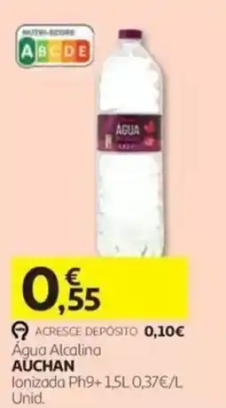 Auchan Água Alcalina Auchan promoção