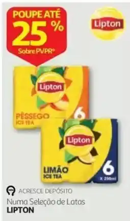Auchan Lipton Pêssego Ice Tea promoção