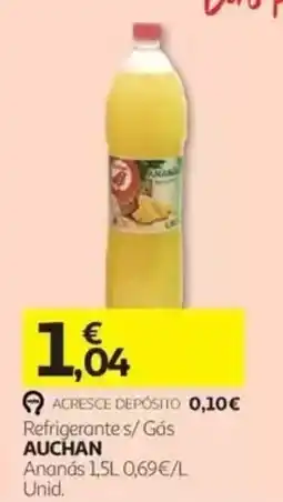 Auchan Refrigerante s/ Gás Auchan Ananás promoção