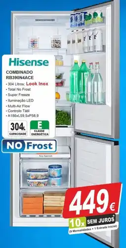 BragaJAV Hisense combinado rb390n4ace promoção