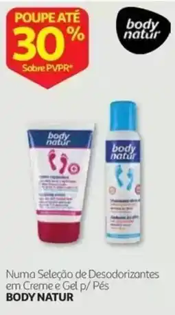 Auchan Desodorantes em Creme e Gel p/ Pés Body Natur promoção