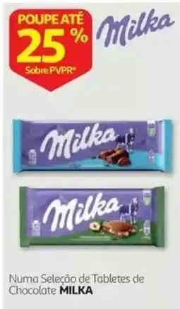 Auchan Numa Seleção de Tabletes de Chocolate MILKA promoção