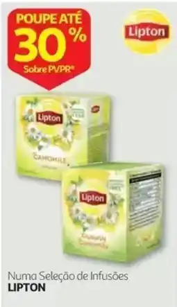 Auchan Numa Seleção de Infusões Lipton promoção