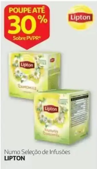 Auchan Numa Seleção de Infusões Lipton promoção