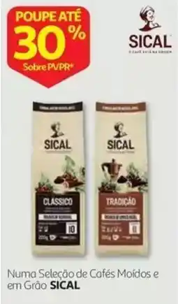 Auchan Cafés Moidos e em Grão Sical promoção