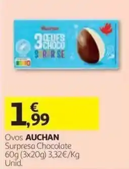 Auchan ovos auchan surpresa chocolate promoção