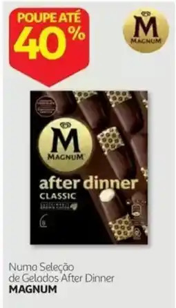 Auchan numa seleção de gelados after dinner magnum promoção