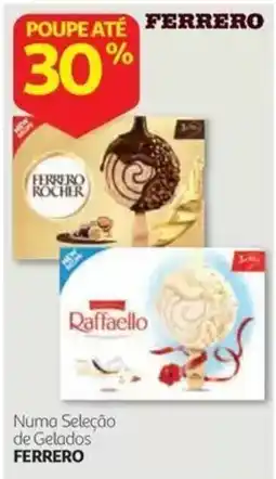 Auchan Ferrero numa seleção de gelados promoção