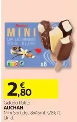 Auchan Gelado Palito Auchan Mini Sortidos promoção