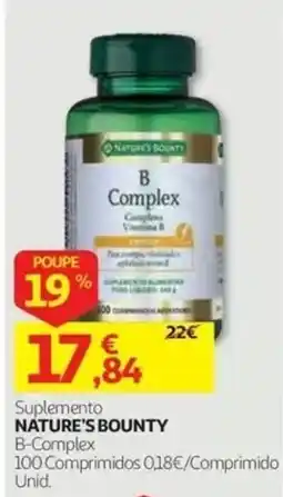 Auchan Suplemento Nature's Bounty B-Complex promoção