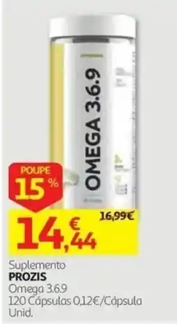 Auchan Suplemento Prozis Omega 3.6.9 promoção