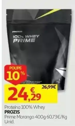 Auchan Proteína 100% Whey Prozis promoção