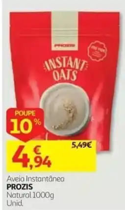 Auchan aveia instantânea prozis natural promoção