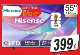 BragaJAV Hisense QLED TV 4K 55E7S promoção