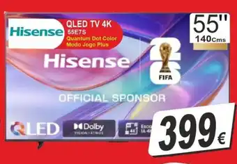 Hisense QLED TV 4K 55E7S