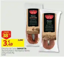 Auchan Chouriço de carne damatta promoção