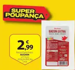 Auchan Bacon Extra Naco Auchan s/ Couro promoção