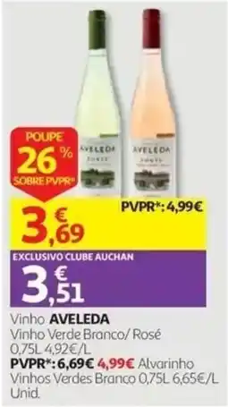 Auchan Vinho AVELEDA promoção