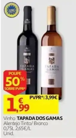 Auchan Vinho tapada dos gamas promoção