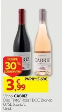 Auchan Vinho cabriz promoção