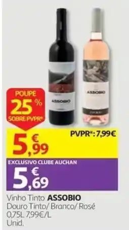 Auchan Vinho Tinto ASSOBIO promoção