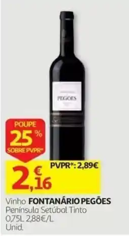 Auchan vinho fontanário pegões promoção