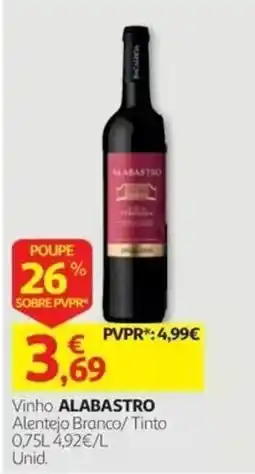 Auchan Vinho alabastro promoção