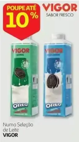Auchan Leite Vigor sabor fresco promoção