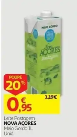 Auchan Leite Pastagem Nova Açores promoção