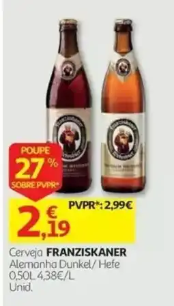 Auchan Cerveja Franziskaner promoção