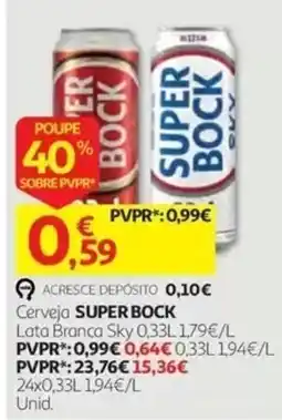 Auchan Cerveja Super Bock promoção