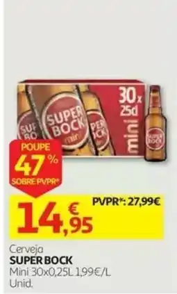 Auchan Cerveja Super Bock promoção