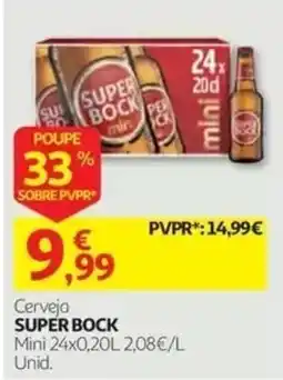 Auchan Cerveja super bock promoção