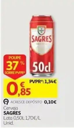 Auchan Cerveja Sagres promoção