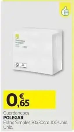Auchan Guardanapos polegar promoção