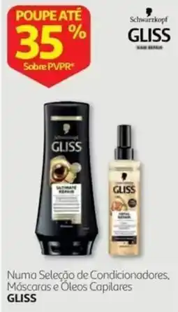 Auchan condicionadores máscaras e óleos capilares gliss promoção