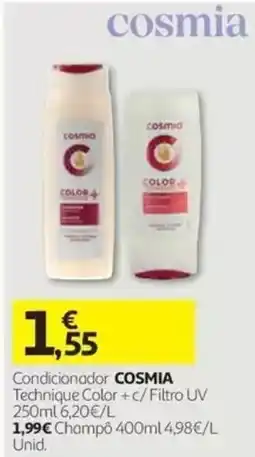 Auchan Condicionador cosmia Technique Color + c/ Filtro UV promoção