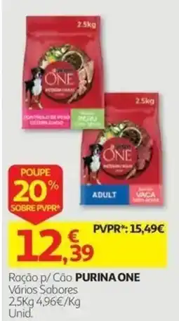 Auchan Ração p/ Cão PURINA ONE promoção