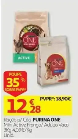 Auchan Ração p/ Cão Purina One promoção