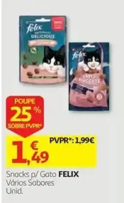 Auchan Snacks p/ Gato FELIX Vários Sabores promoção