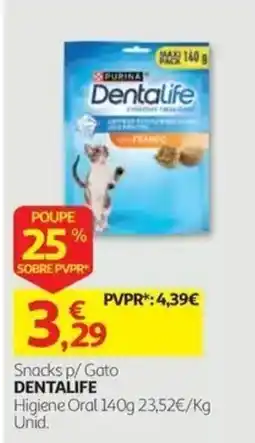Auchan Snacks p/ Gato Dentalife promoção