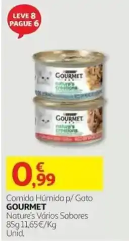 Auchan Comida Húmida p/ Gato GOURMET Nature's Vários Sabores promoção