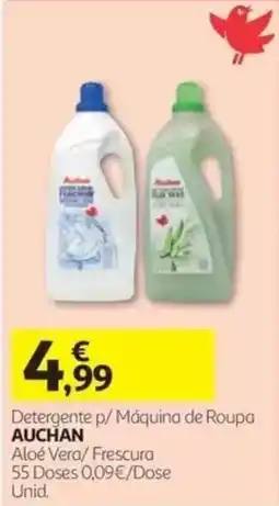 Auchan Detergente p/ Máquina de Roupa Auchan Aloé Vera/ Frescura promoção